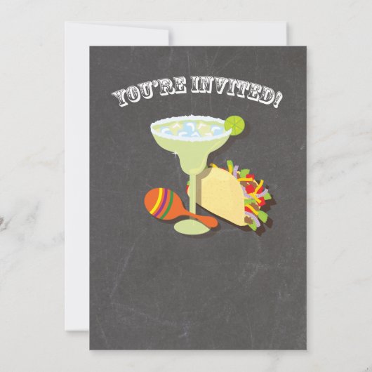 Tacos en Tequila Wedding Shower Kaart (Achterkant)