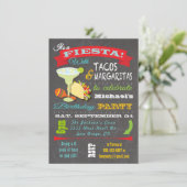 Tacos en Tequilla Mexican Fiesta Birthday Kaart (Staand voorkant)