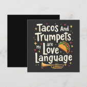 Taco's en trompetten zijn mijn liefdestaal Mexico Save The Date (Voorkant / Achterkant)
