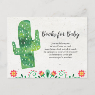 Tacos en Tutus Fiesta Baby shower Boeken voor Baby Briefkaart