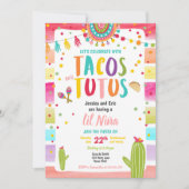 Tacos en Tutus Mexican Fiesta Couples Baby shower Kaart (Voorkant)