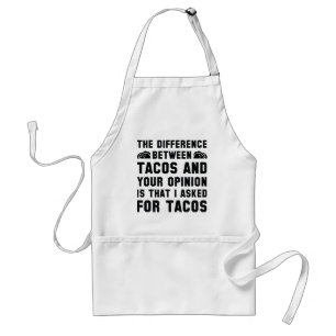 Tacos en uw mening standaard schort
