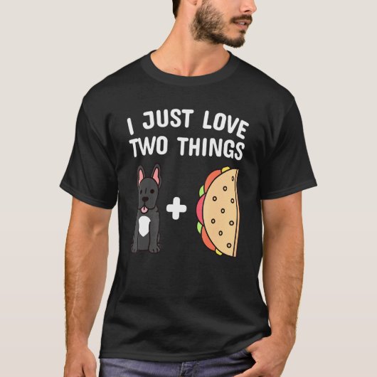 Taco's Franse Bulldog Hond T-shirt (Voorkant)