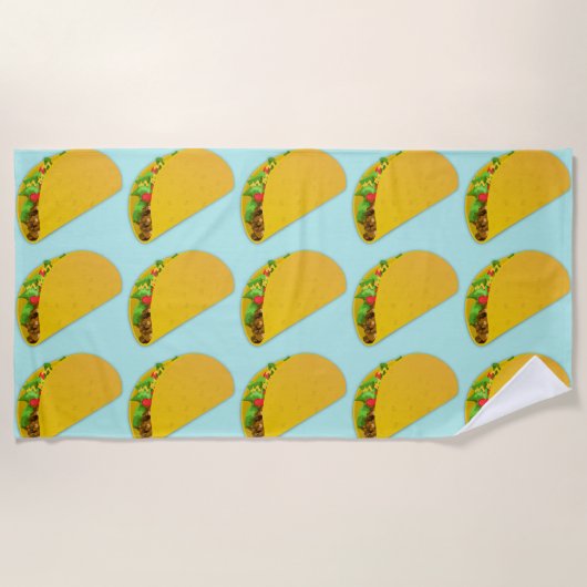 TACOS FUNNY Beach Towel Strandlaken (Voorkant)
