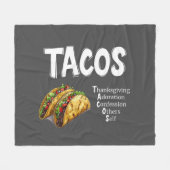 TACOS Gebed Fleece Deken (Voorkant (Horizontaal))
