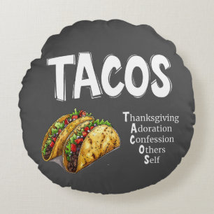 TACOS Gebed Ronde Kussen