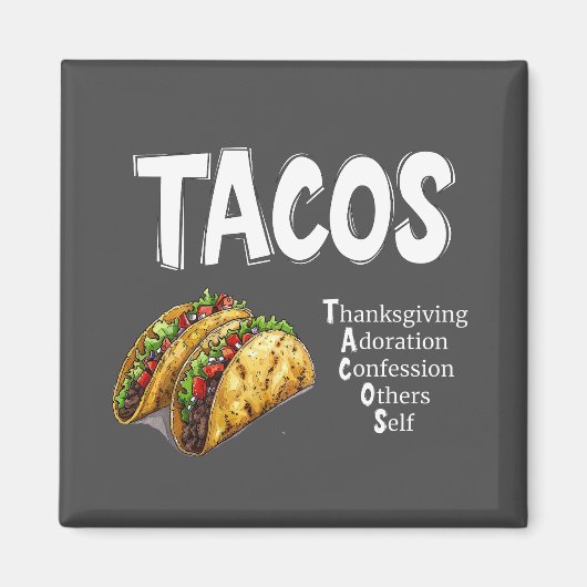 TACOS-gebedsmagneet Magneet (Voorkant)