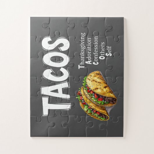 TACOS-gebedspuzzel Legpuzzel (Verticaal)