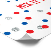 Tacos Graduation Party Sign Patriotic Poster (Hoek)