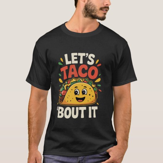 Taco's Grappig Laten we het erover hebben Cinco De T-shirt (Voorkant)