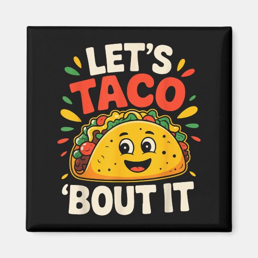 Taco's grappig laten we het hebben over cinco de m magneet (Voorkant)