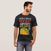 Tacos HVAC-technicus installateur Mexicaans voedse T-shirt (Voorkant volledig)
