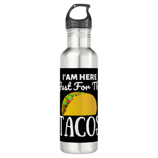 TACOS Iam hier voor de Tacos Waterfles (Voorkant)