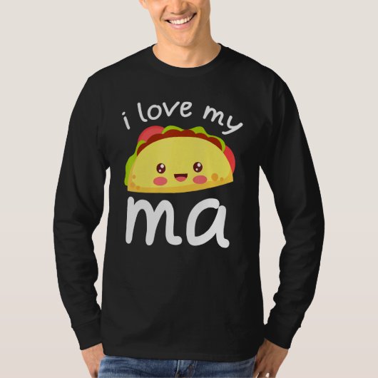 Tacos - Ik hou van Tacos 1 T-shirt (Voorkant)