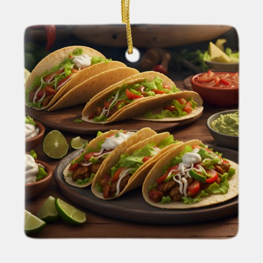 Taco's Keramisch Ornament (Voorkant)