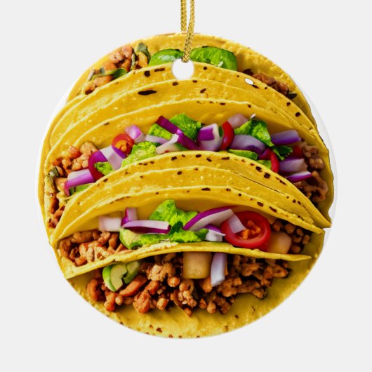 Tacos Keramisch Ornament (Voorkant)