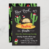 Taco's kerstfeestuitnodiging kaart (Voorkant / Achterkant)