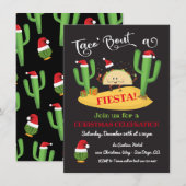 Taco's kerstfeestuitnodiging kaart (Voorkant / Achterkant)