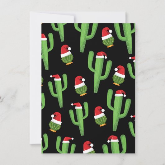 Taco's kerstfeestuitnodiging kaart (Achterkant)