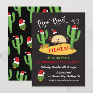 Taco's kerstfeestuitnodiging kaart
