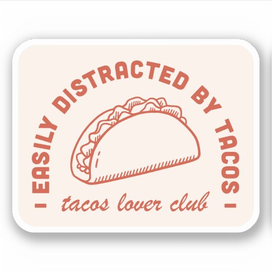 Taco's lover club sticker (Voorkant)