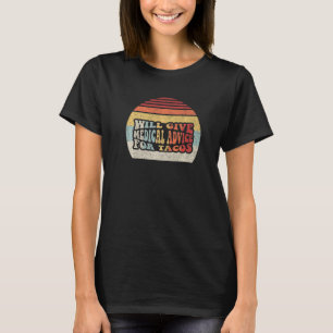 Tacos Lover Gift Retro zal medisch advies geven vo T-shirt