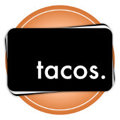 Taco's. Loyaliteit Punch Card Klantenkaartje