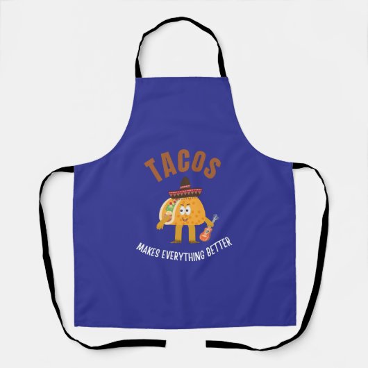 Tacos maakt alles beter schort (Voorkant)