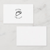 Tacos Mexicaanse fastfoodtijd Visitekaartje (Voorkant / Achterkant)