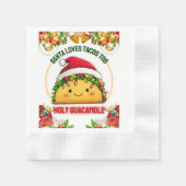 Tacos Mexican Food Christmas Pet Xmas Servet (Voorkant)