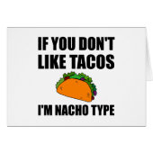 Tacos Nacho Type Funny Fan (Voorkant Horizontaal)