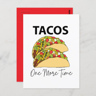 Taco's nog een keer Mexicaanse eten Taco Briefkaart