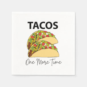 Taco's nog een keer Mexicaanse eten Taco Party Servet