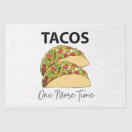 Taco's nog een keer Mexicaanse eten Taco Tissuepapier