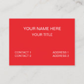 Taco's nog een keer Mexicaanse eten Taco Visitekaartje (Achterkant)