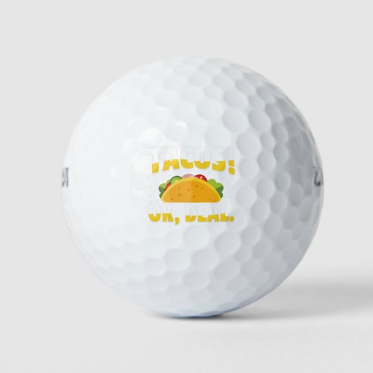 Tacos, oké deal golfballen (Voorkant)