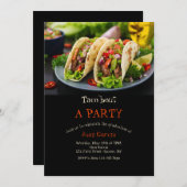 Tacos op een Bord Kaart (Voorkant / Achterkant)