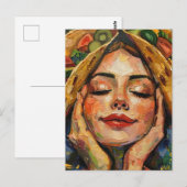 Taco's op mijn gedachten vrouw briefkaart (Voorkant / Achterkant)