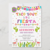 Taco's over een fideuitnodiging kaart (Voorkant)