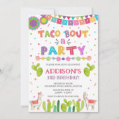 Taco's over een partijuitnodiging kaart (Voorkant)