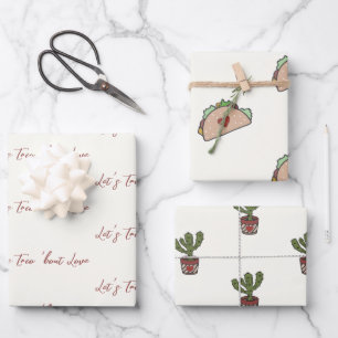Taco's over Love Fiesta Cactus Inpakpapier Vel
