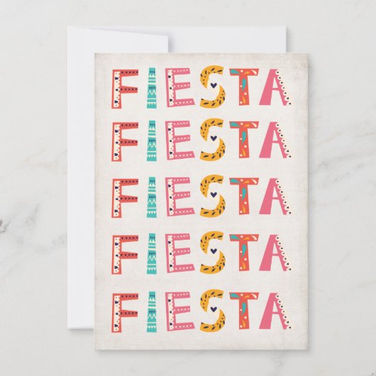 Taco's over uitnodiging van Birthday Fiesta (Achterkant)