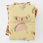 Tacos-partij Nationaal Hispanisch erfgoed Inpakpapier Vel (In situ)