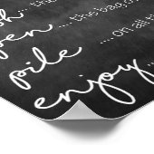 Tacos-partijteken lopen poster (Hoek)