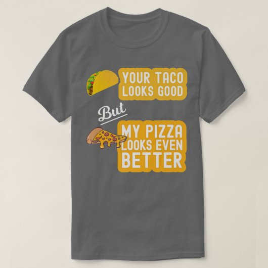 Tacos & Pizza T-shirt (Design voorkant)