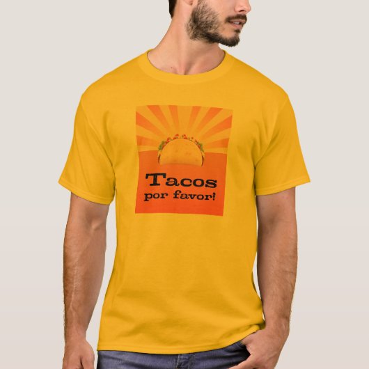Tacos por voor T-Shirt (Voorkant)