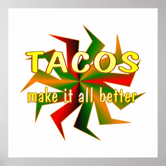 Tacos Poster (Voorkant)