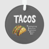 TACOS Prayer Acryl Ornament (achterkant)