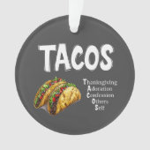 TACOS Prayer Acryl Ornament (voorkant)