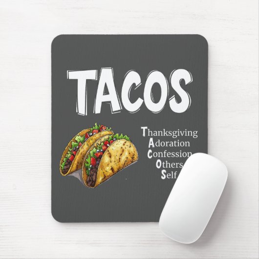TACOS Prayer Mousepad Muismat (Met muis)